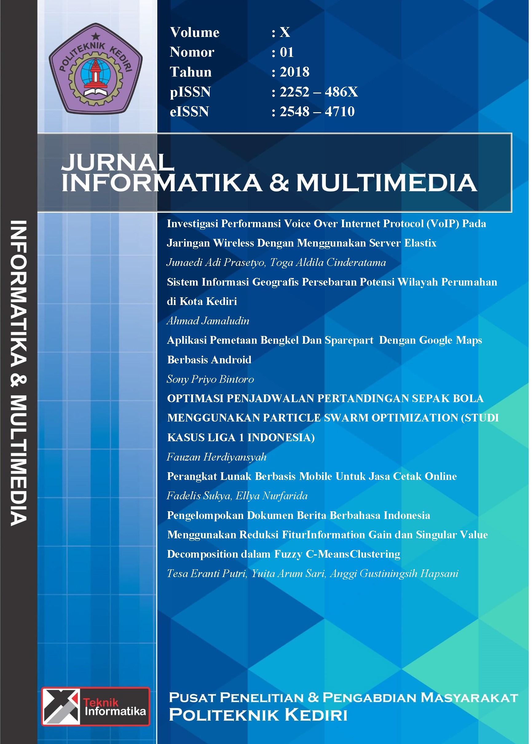 Jurnal Teknologi Informasi dan Multimedia Polinema