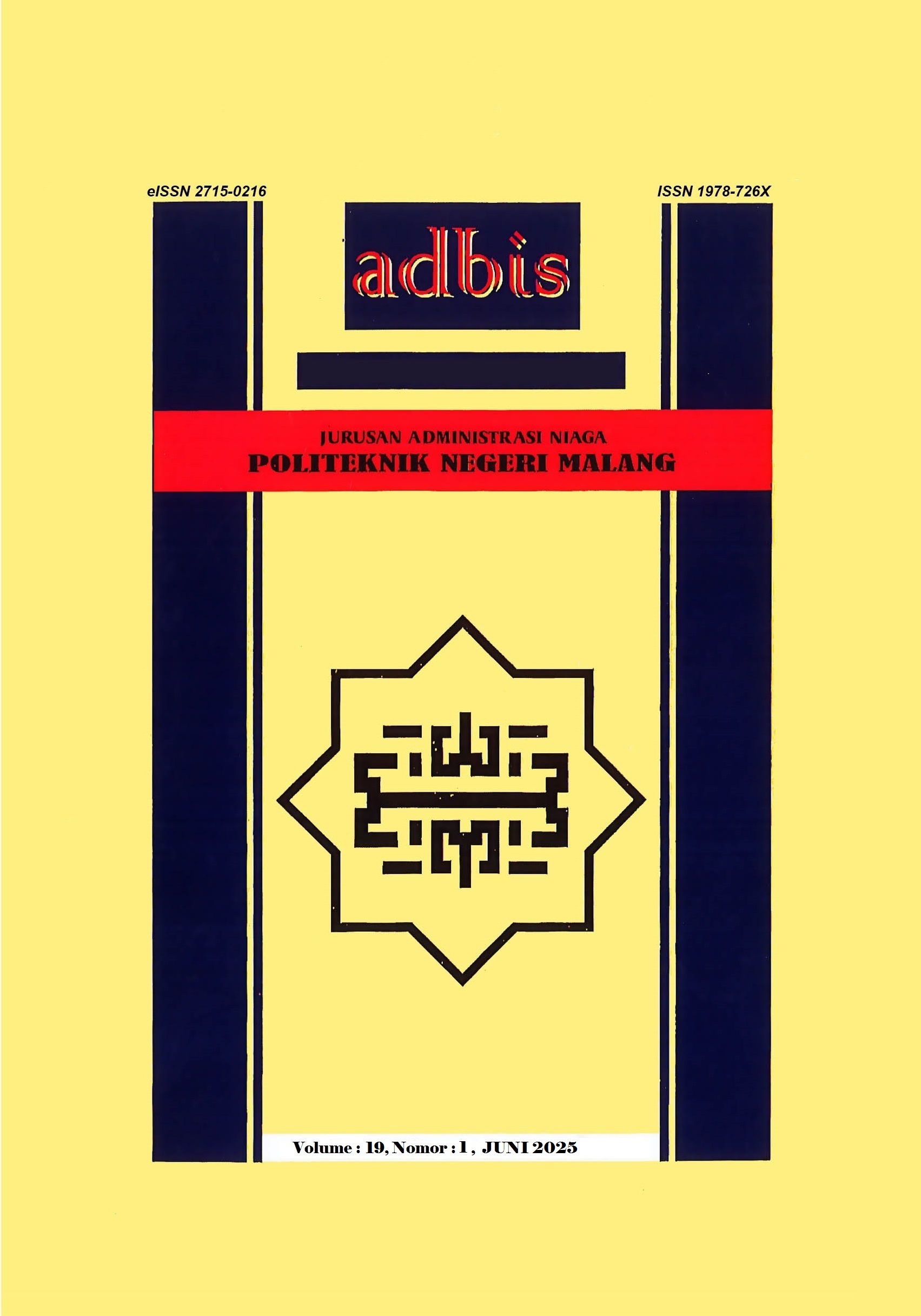 					View Vol. 19 No. 1 (2025): Jurnal Administrasi dan Bisnis
				
